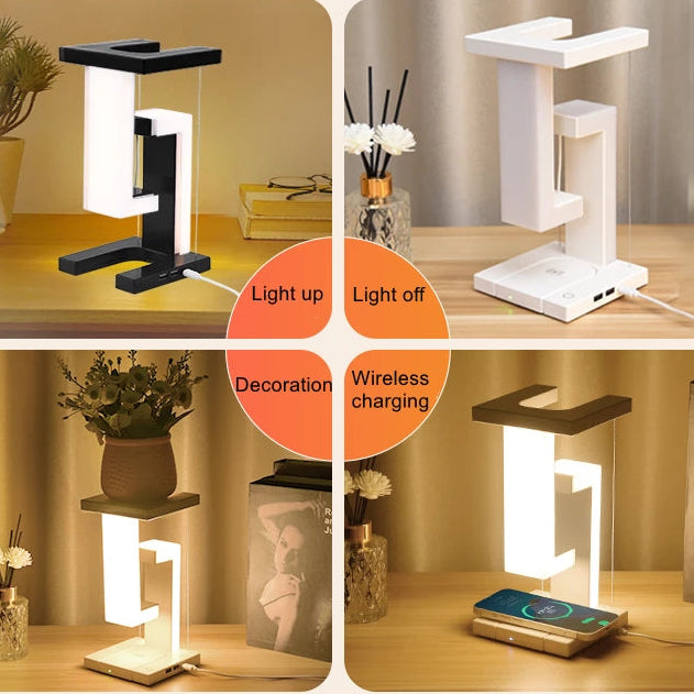 Originelle schwimmende Lampe mit kabellosem Ladegerät