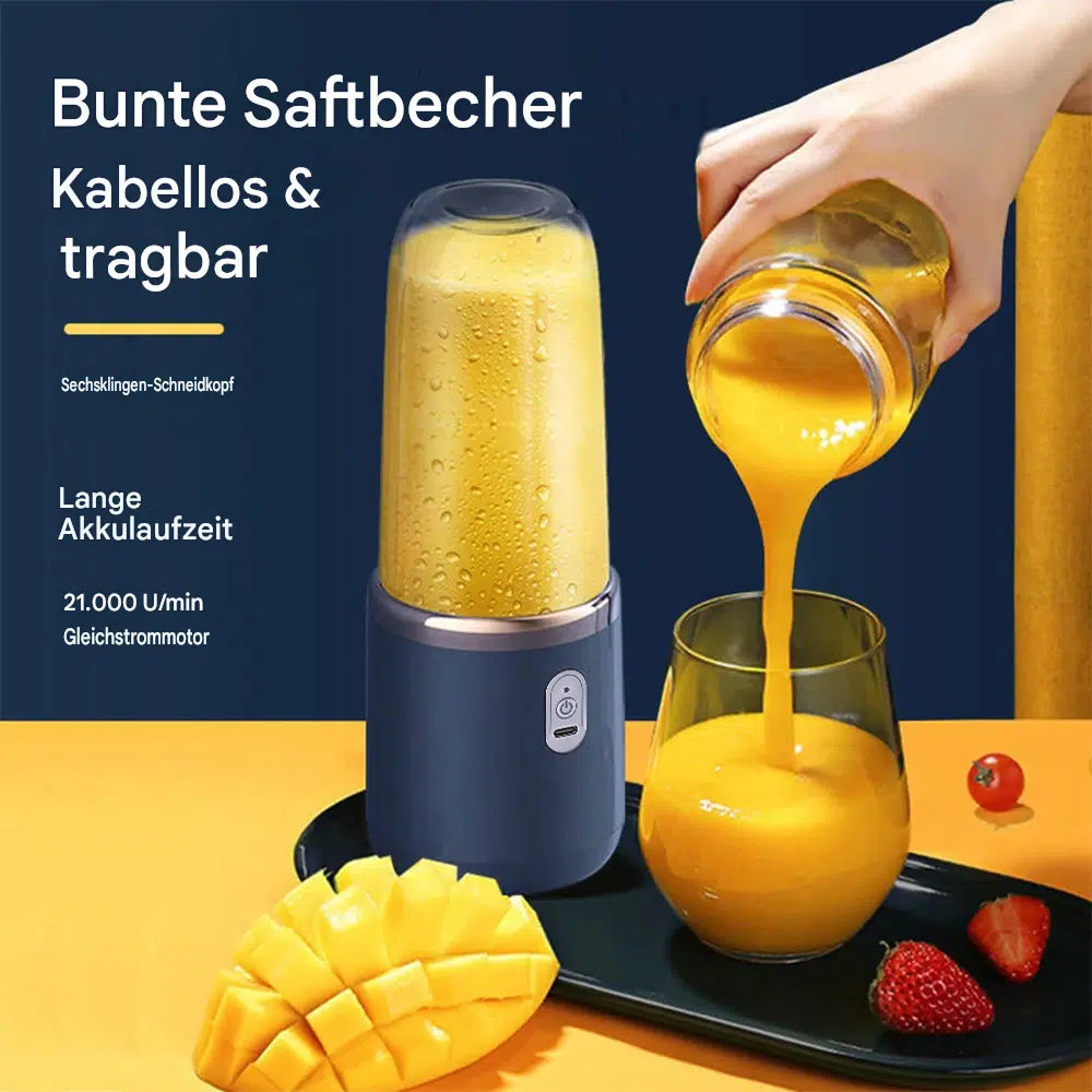 Tragbarer Entsafter mit Mixer und USB-Anschluss