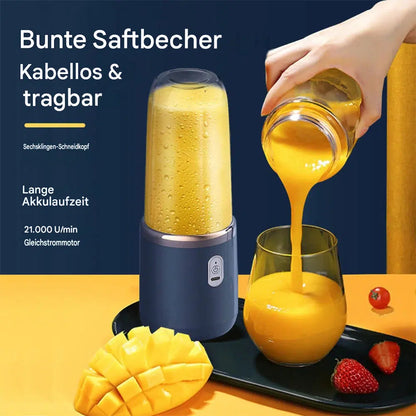 Tragbarer Entsafter mit Mixer und USB-Anschluss