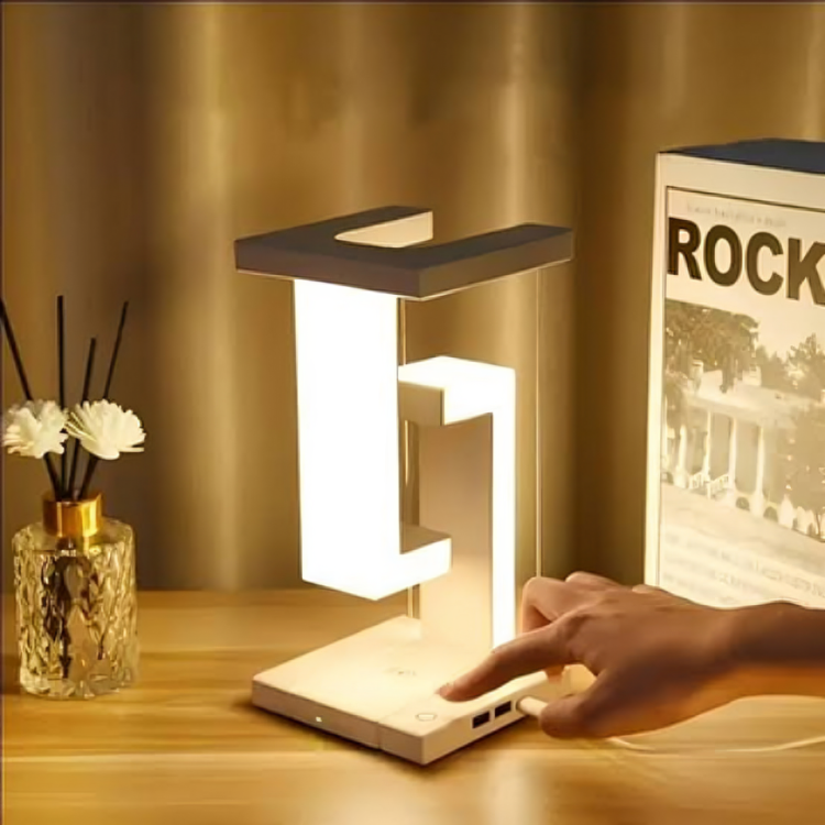 Originelle schwimmende Lampe mit kabellosem Ladegerät